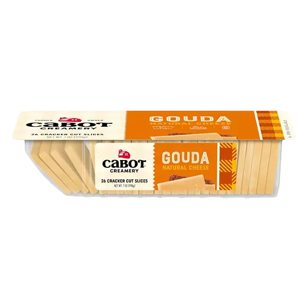 Cracker Cut Natural Gouda Cheese Slices