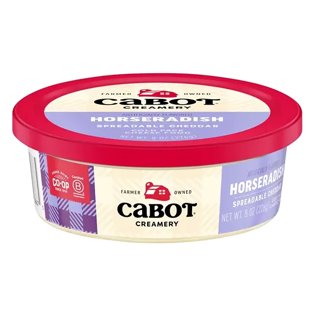 Horseradish Cheddar Spreadable Cheese Cold Pack