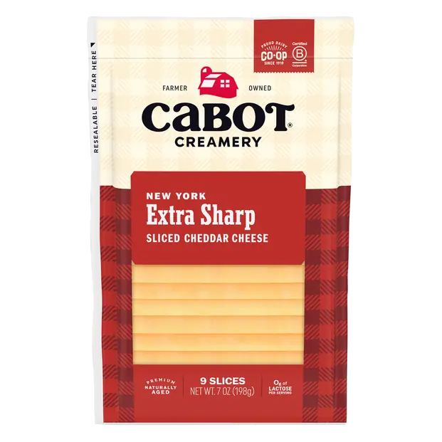 Creamery New York Extra Sharp Cheddar Cheese Slices - 9 ct