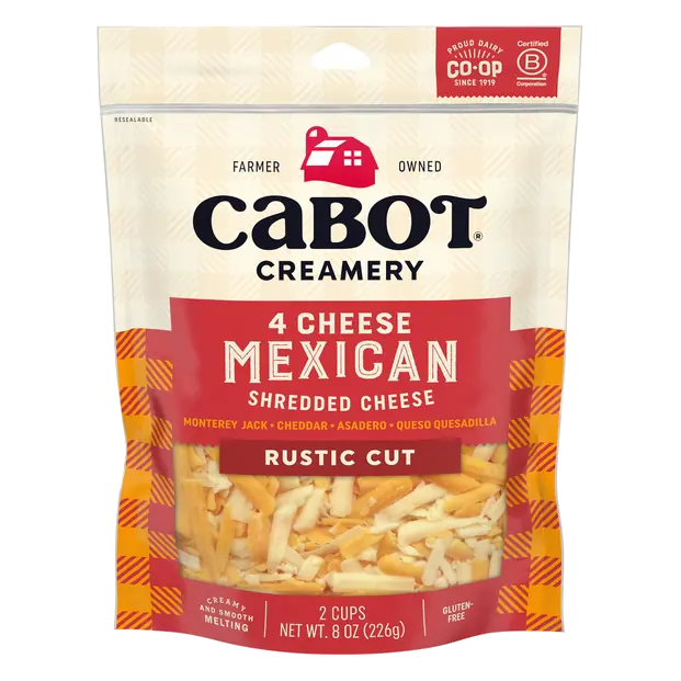 Creamery Rustic Cut Shredded Mexican 4 Cheese