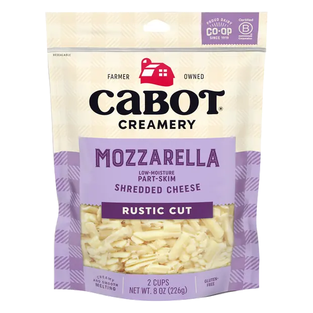 Creamery Rustic Cut Shredded Part-Skim Mozzarella Cheese