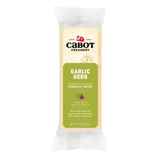 Garlic Herb with Dill Cheddar Cheese Block