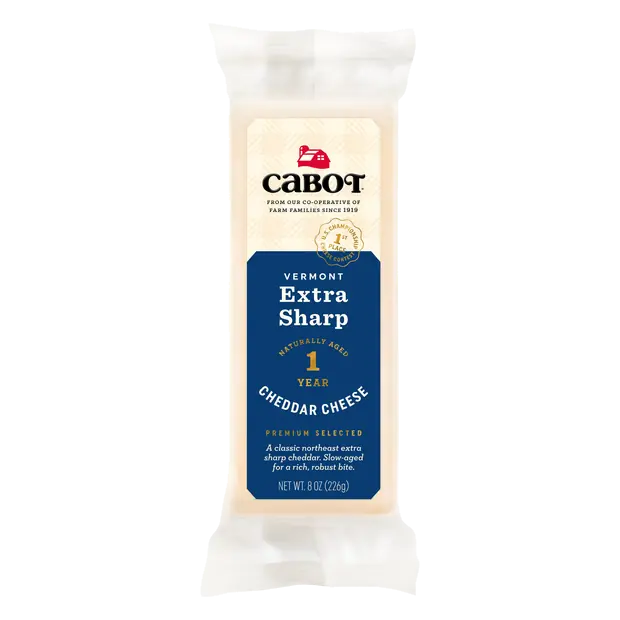 Naturally Aged Vermont Extra Sharp White Cheddar Cheese Block