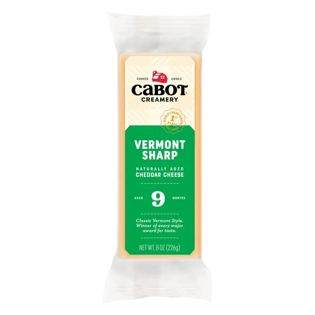Naturally Aged Vermont Sharp Yellow Cheddar Cheese Block