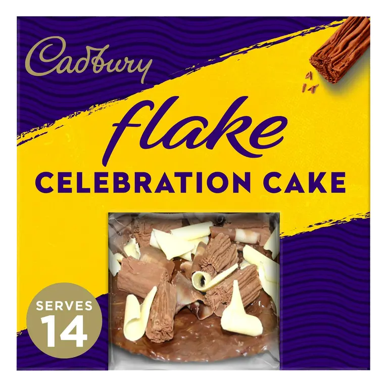 Birthday Celebration Flake Chocolate Cake 960g (Serves 14)
