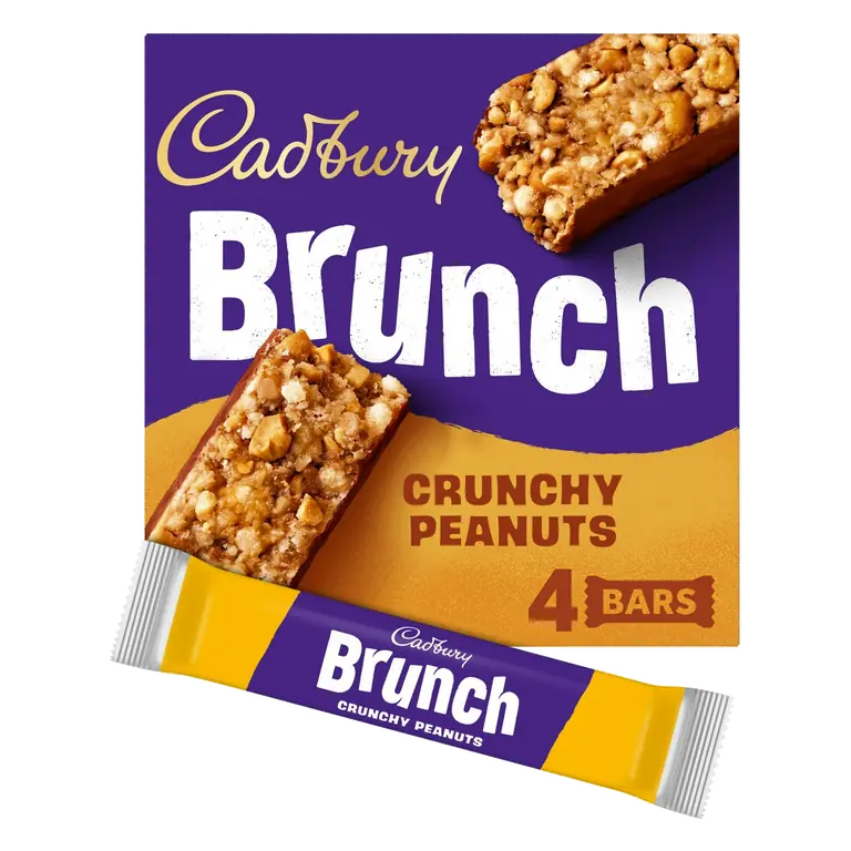 Brunch 4 x Peanut Multipack Cereal Bars 112g