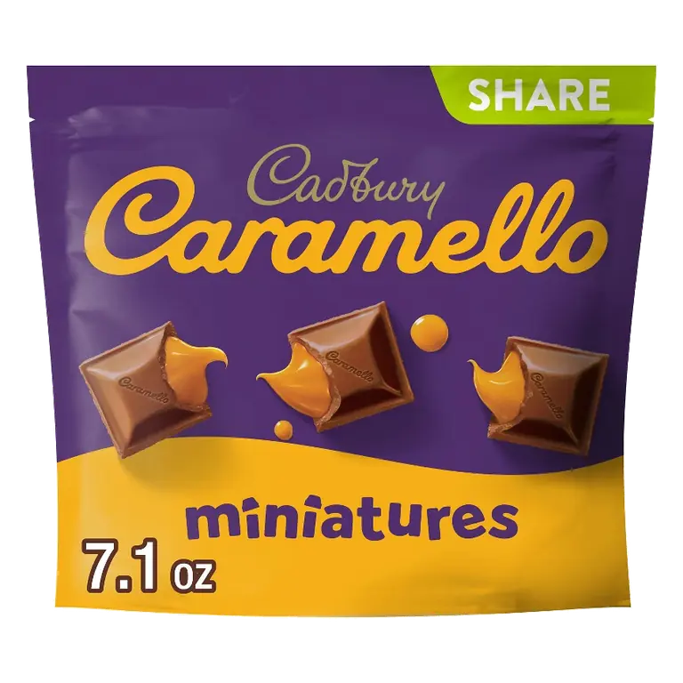 Cadbury Caramello Miniatures Milk Chocolate Caramel Candy, 7.1oz