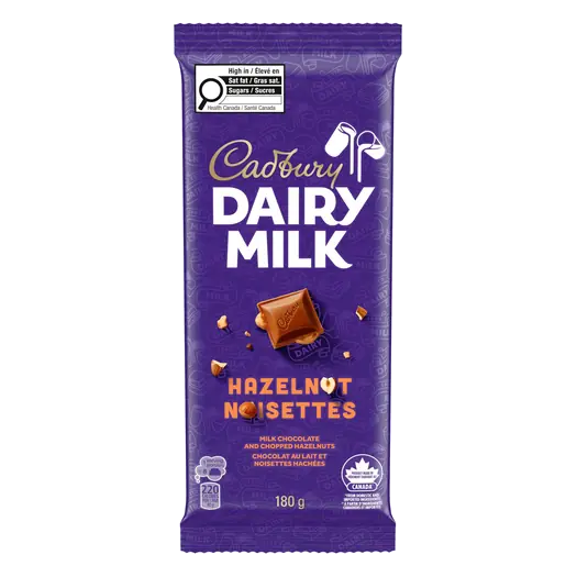 Dairy Milk Chocolate Bar Hazelnut 180 g