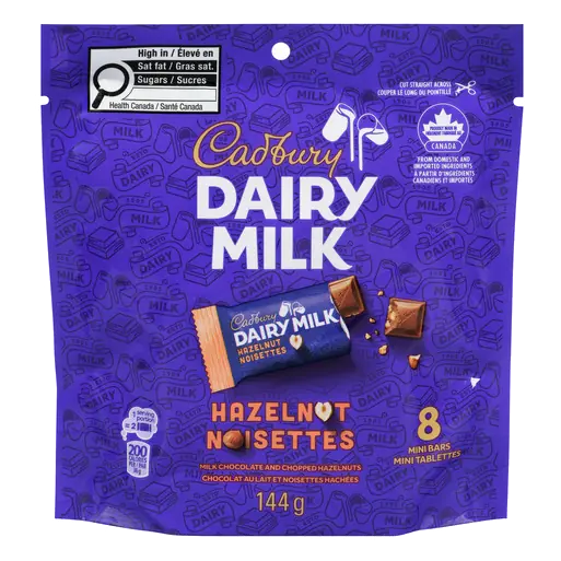 Dairy Milk Mini Bars Hazelnut 144 g