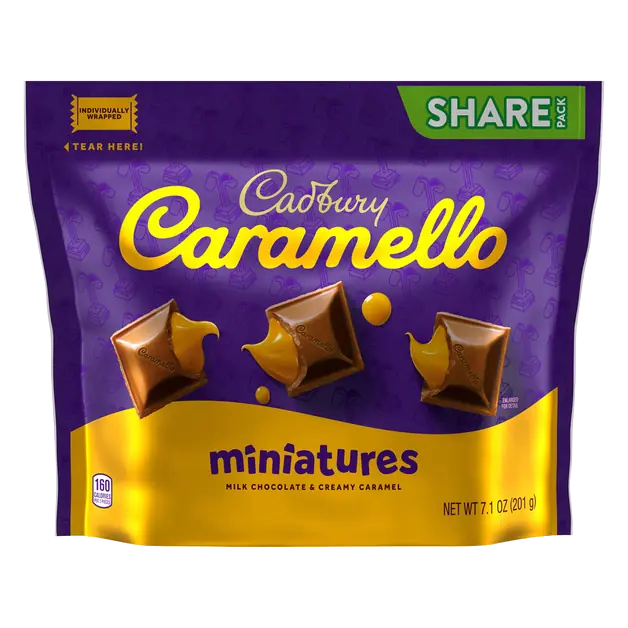Caramello Miniatures Milk Chocolate Caramel Candy Share Pack