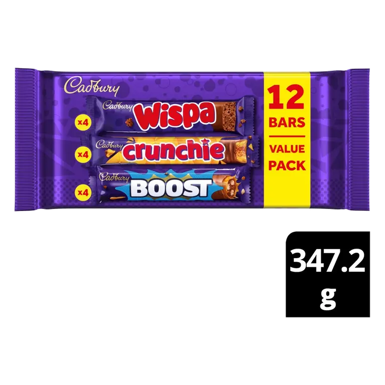 Chocolate Bar Mixed Value Pack 12 Bars