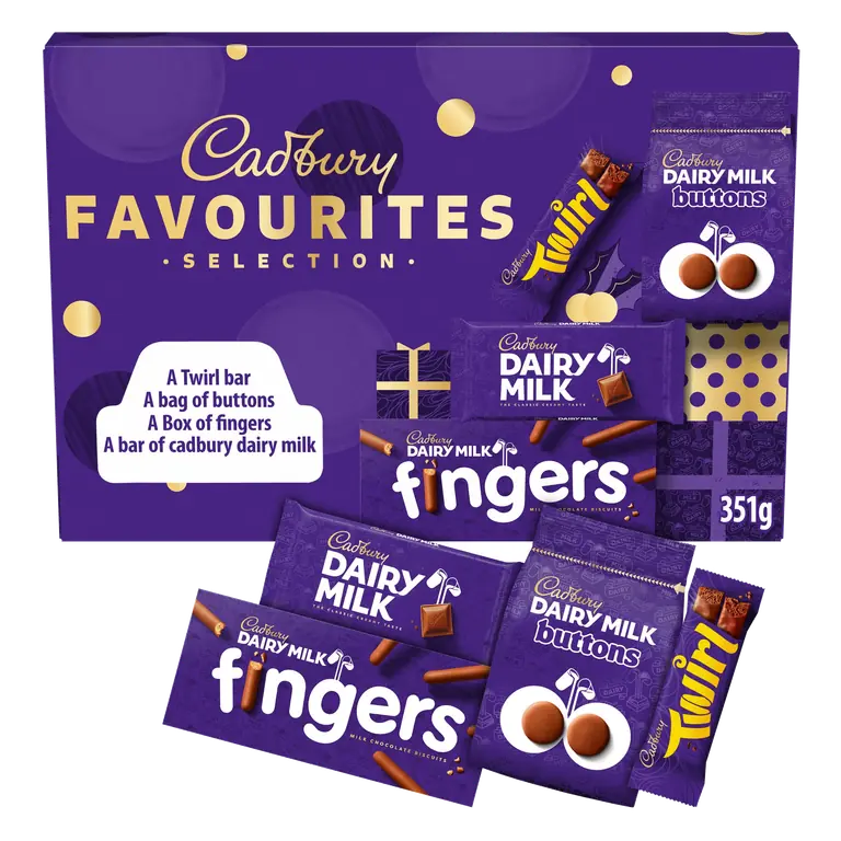 Cadbury Chocolate Favourites Christmas Selection Box 351g