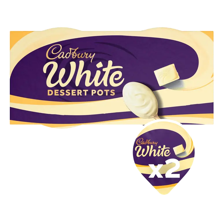 Cadbury Creamy White Chocolate Dessert Pots 120g (2 x 60g)