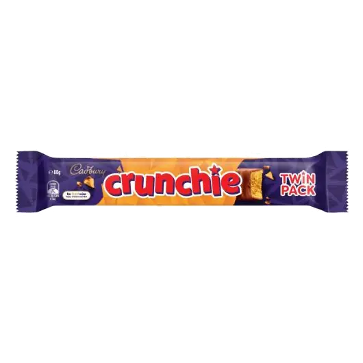 Crunchie Milk Chocolate Bar Twin Pack
