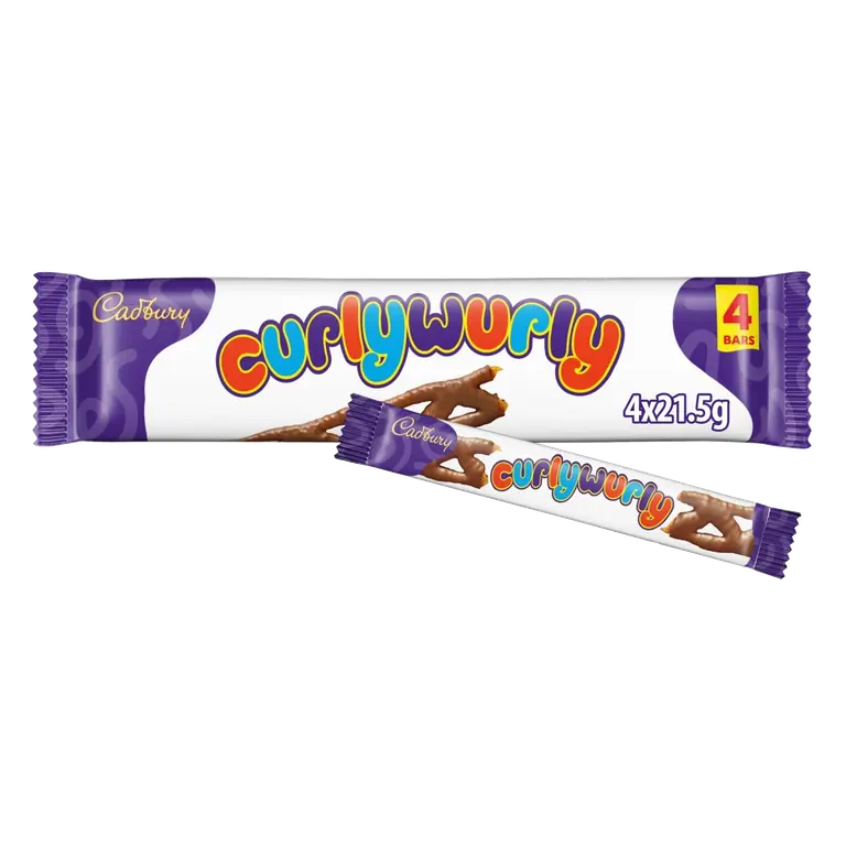 Curly Wurly Chocolate Bar 4 Pack Multipack