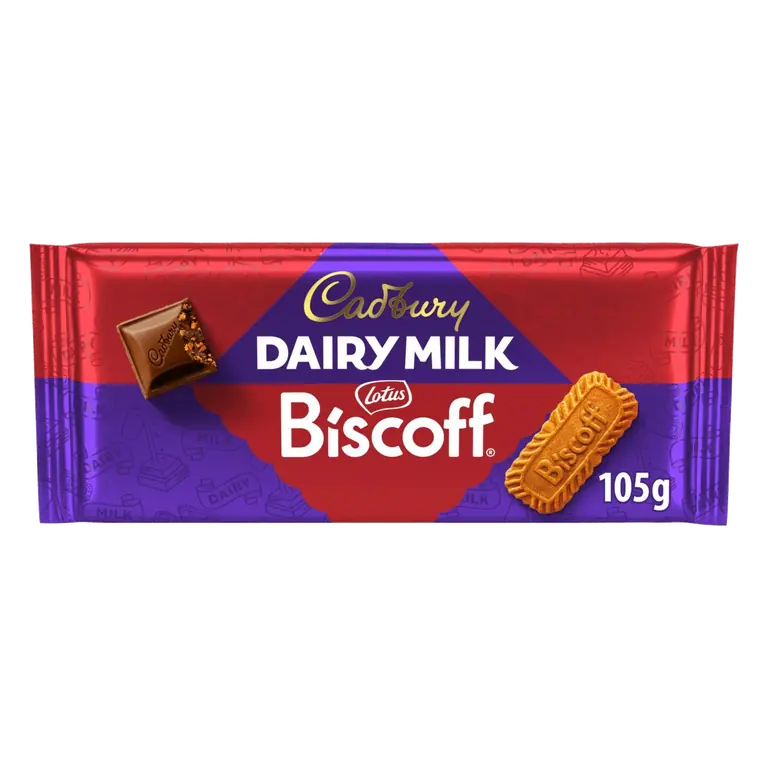 Dairy Milk Biscoff Biscuit Chocolate Bar 105g