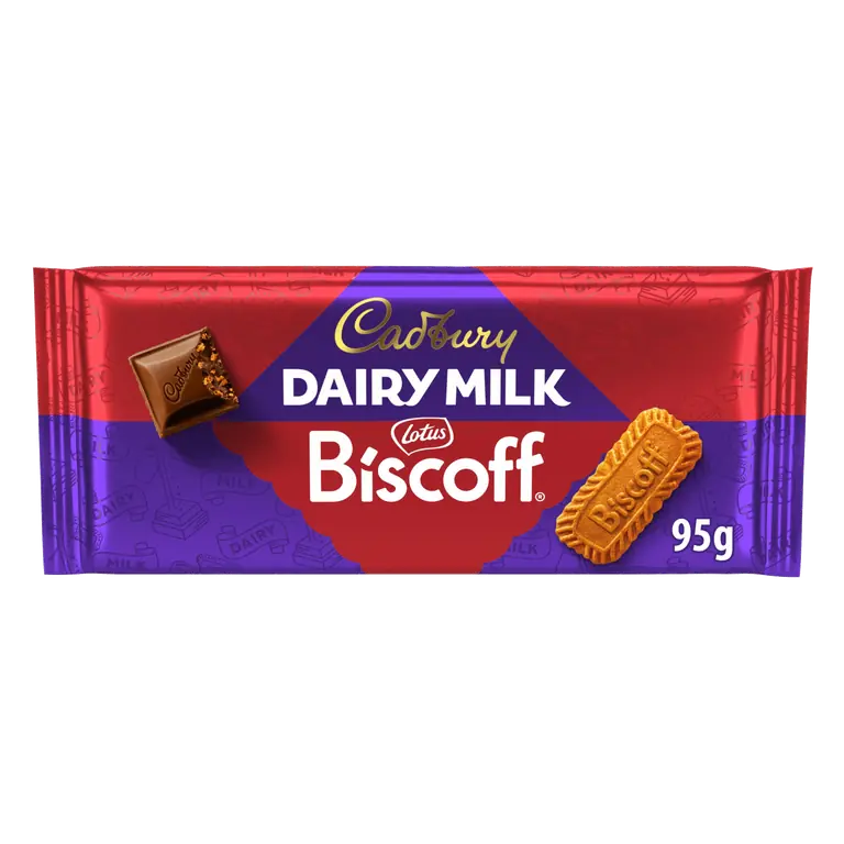 Cadbury Dairy Milk Biscoff Chocolate Bar 95 g