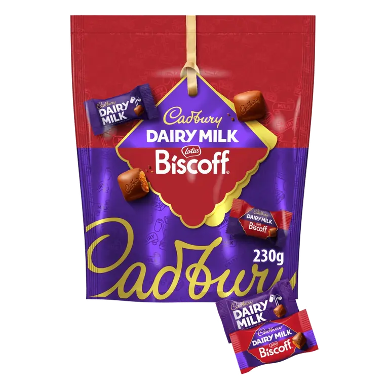 Dairy Milk & Biscoff Chocolate Pouch 230g