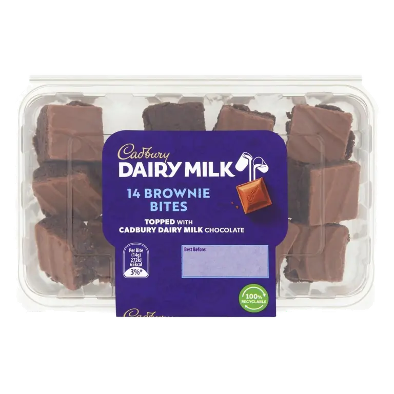 Dairy Milk Brownie Bites