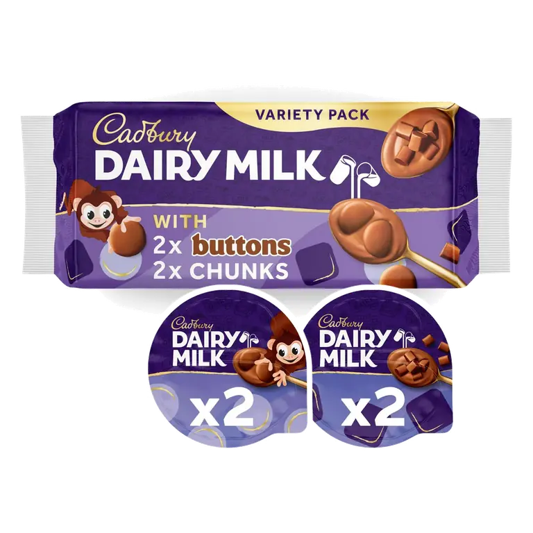 Dairy Milk Buttons & Chunks Chocolate Desserts 4x75g