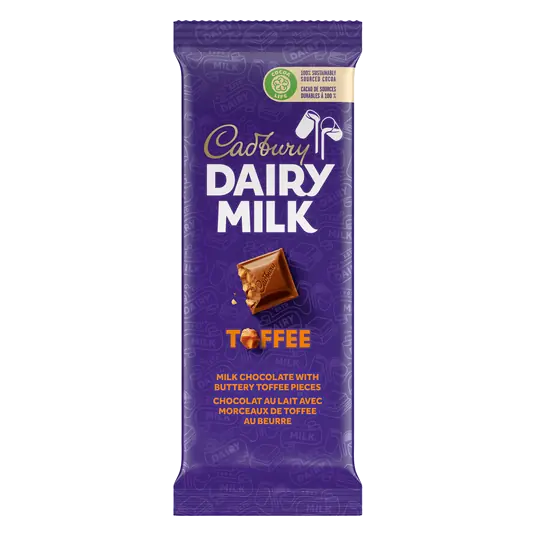 Cadbury Chocolate Bar Dairy Milk Toffee 100 g