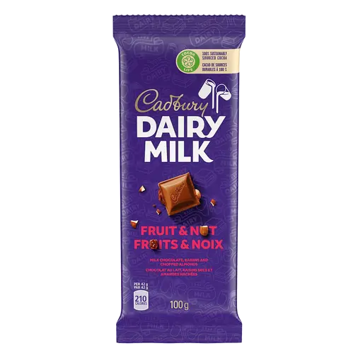 Chocolate Bar Fruit & Nut 100 g