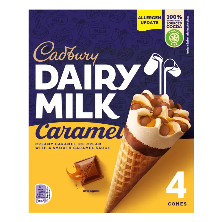 Cadbury Dairy Milk Caramel 4 x 100ml (400ml)