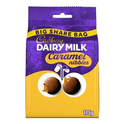 Dairy Milk Caramel Nibbles Sharing Chocolate Bag