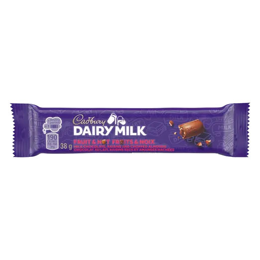 Dairy Milk Chocolate Bar Fruit & Nut Raisins & Almonds 38 g