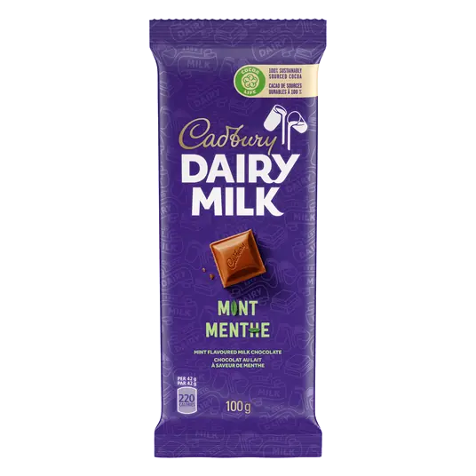 Dairy Milk Chocolate Bar Mint 100 g