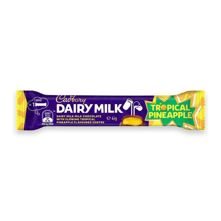 Dairy Milk Chocolate Bar Tropical Pineapple
