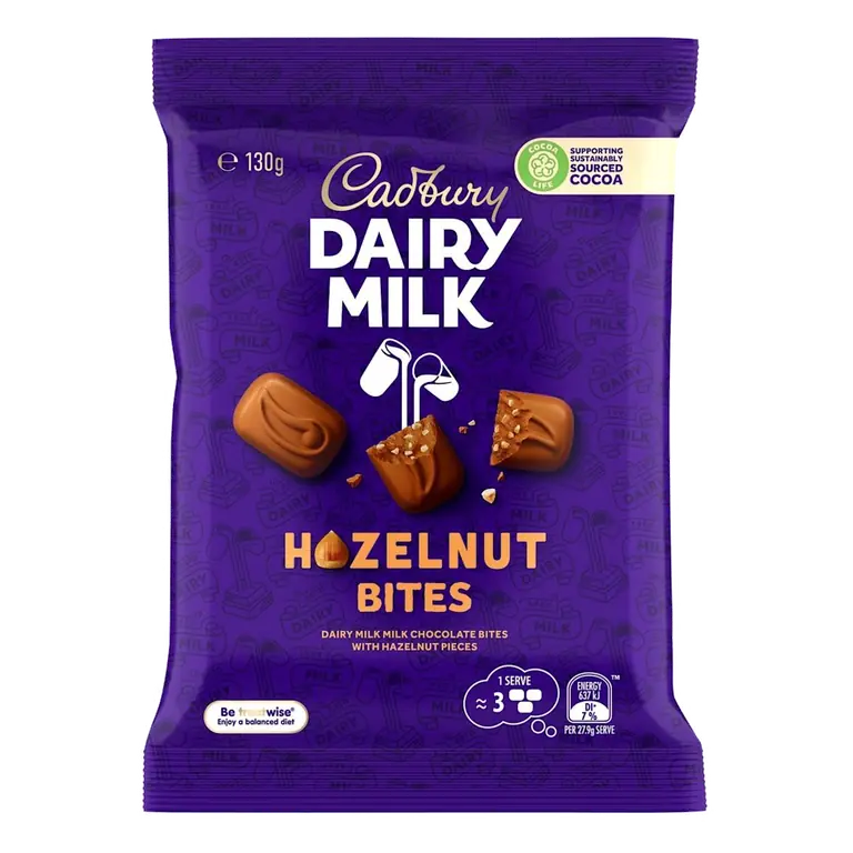 Dairy Milk Chocolate Bites Hazelnut