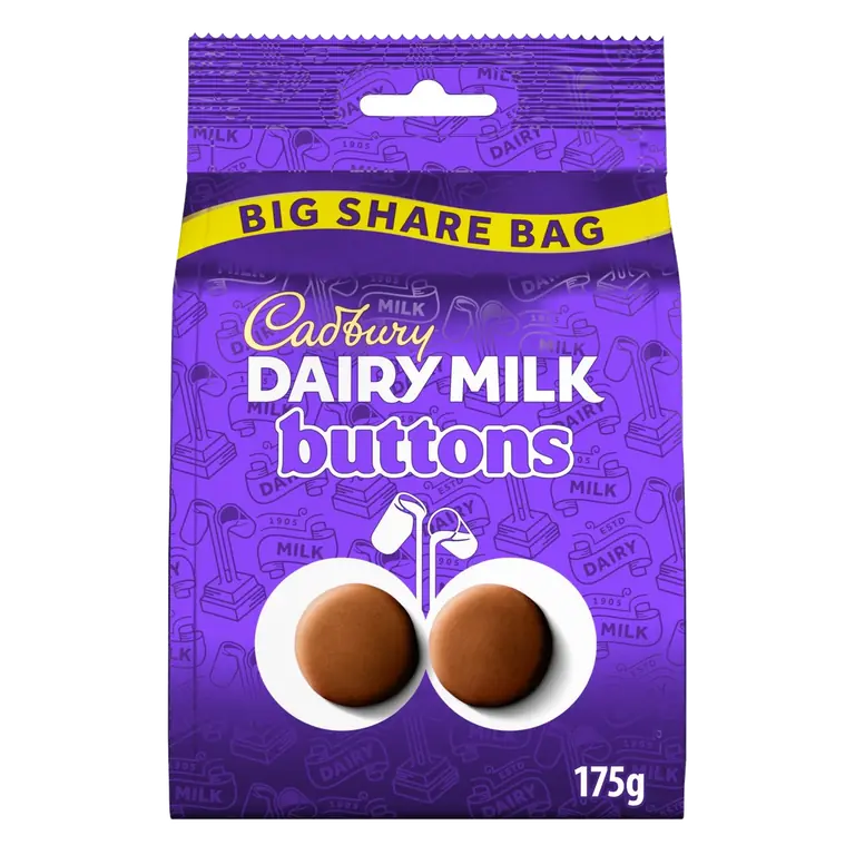 Dairy Milk Chocolate Buttons Large Sharing Bag 175g