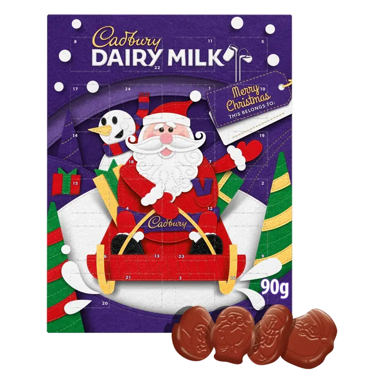 Dairy Milk Chocolate Christmas Advent Calendar 90g