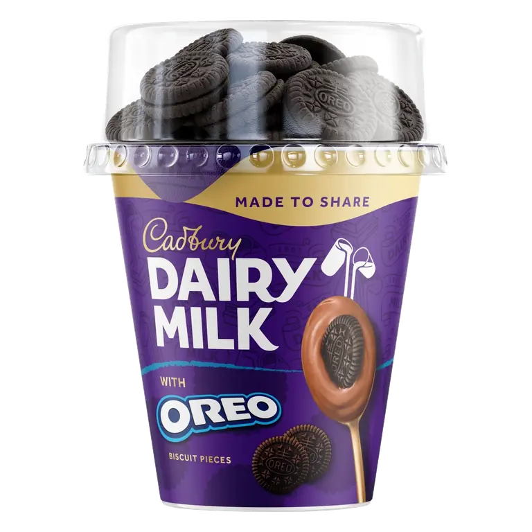 Dairy Milk Chocolate Dessert Pot with Oreo Pieces 345g