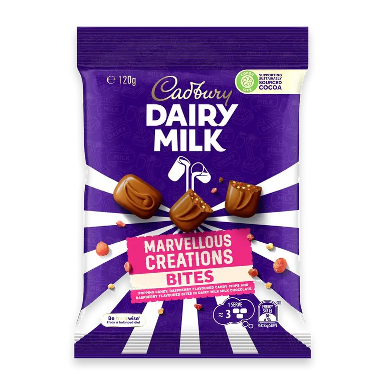 Dairy Milk Chocolate Marvellous Creations Bites Bag
