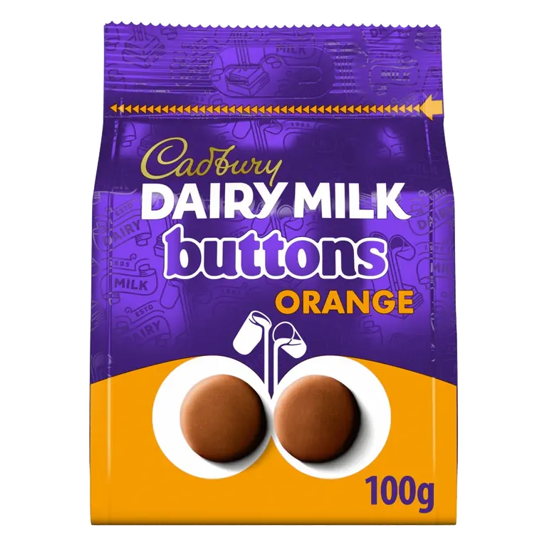 Dairy Milk Chocolate Orange Buttons Bag