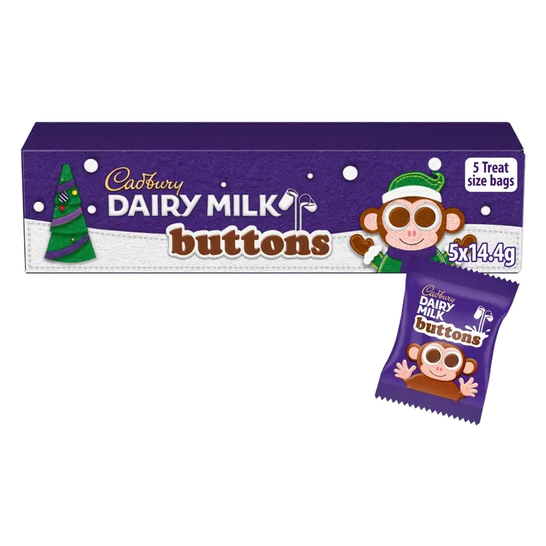 Dairy Milk Christmas Chocolate Buttons Tube 72g