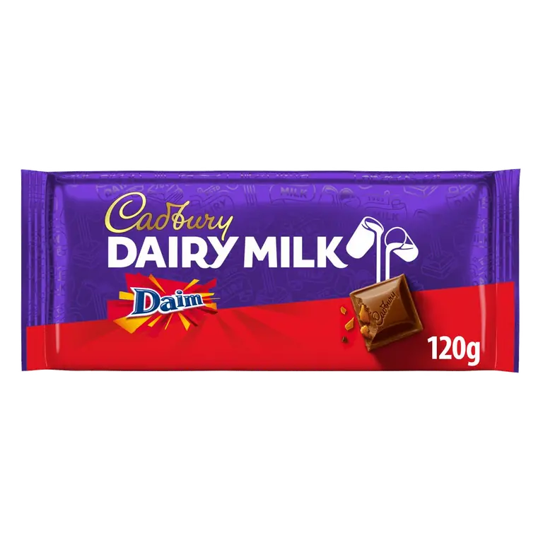 Dairy Milk Daim Chocolate Bar 120g