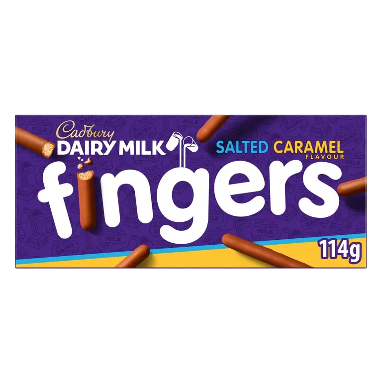 Dairy Milk Fingers Salted Caramel Flavour Biscuits