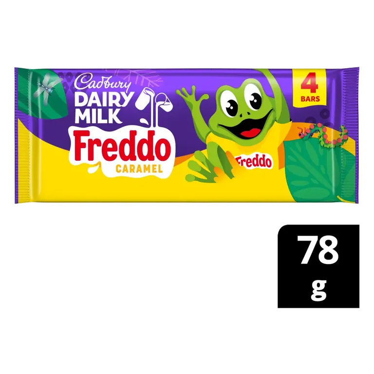 Dairy Milk Freddo Caramel Chocolate Bar 4 Pack