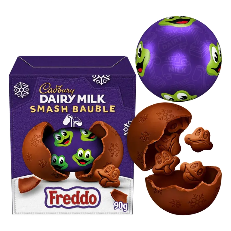 Dairy Milk Freddo Faces Smash Bauble 90g