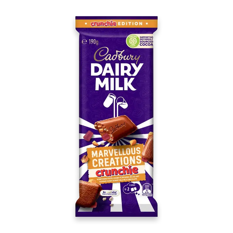 Dairy Milk Marvellous Creation Crunchie Chocolate Block