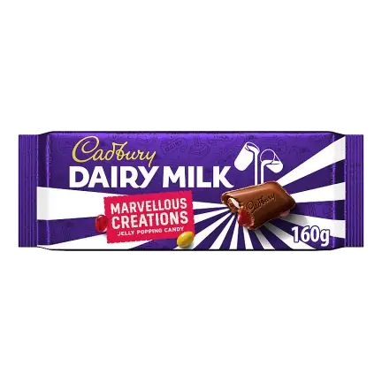 Dairy Milk Marvellous Creations Jelly Popping Candy Chocolate Bar