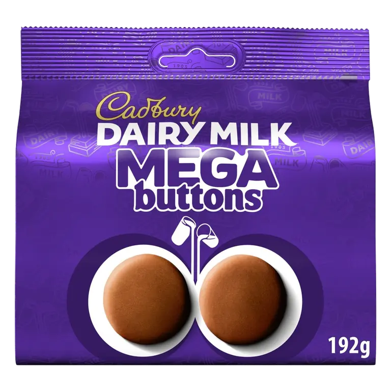 Dairy Milk Mega Buttons Chocolate Large Sharing Bag