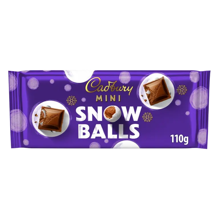 Dairy Milk Mini Snowballs Chocolate Bar 110g