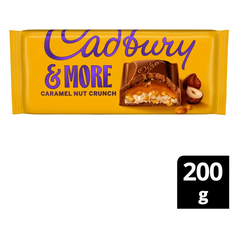 Dairy Milk &More Caramel Nut Crunch Chocolate Bar 180g