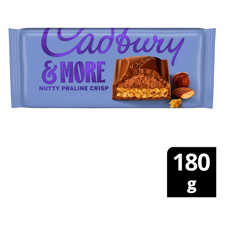 Dairy Milk &More Nutty Praline Crisp Chocolate Bar