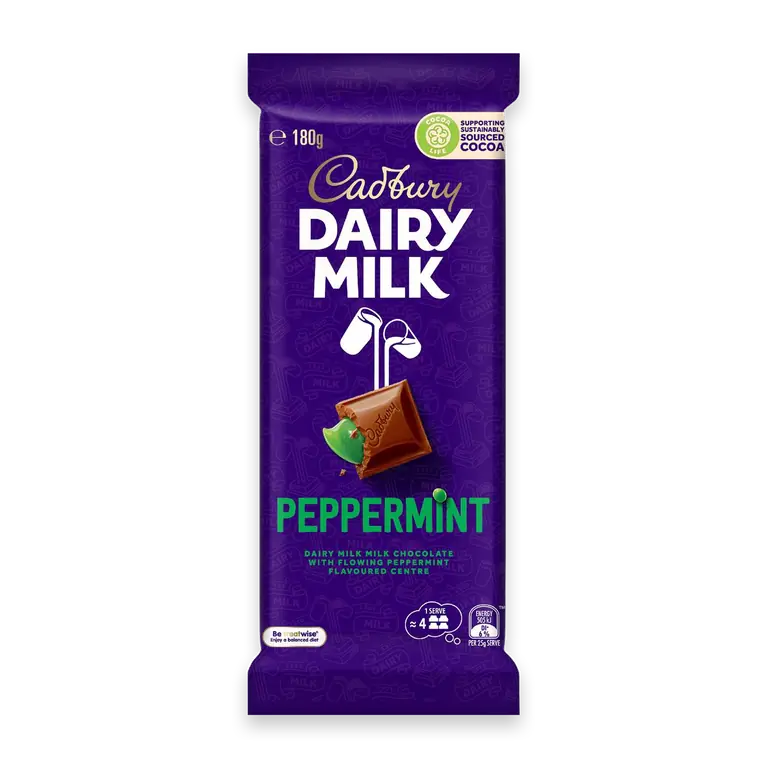 Dairy Milk Peppermint Chocolate Block