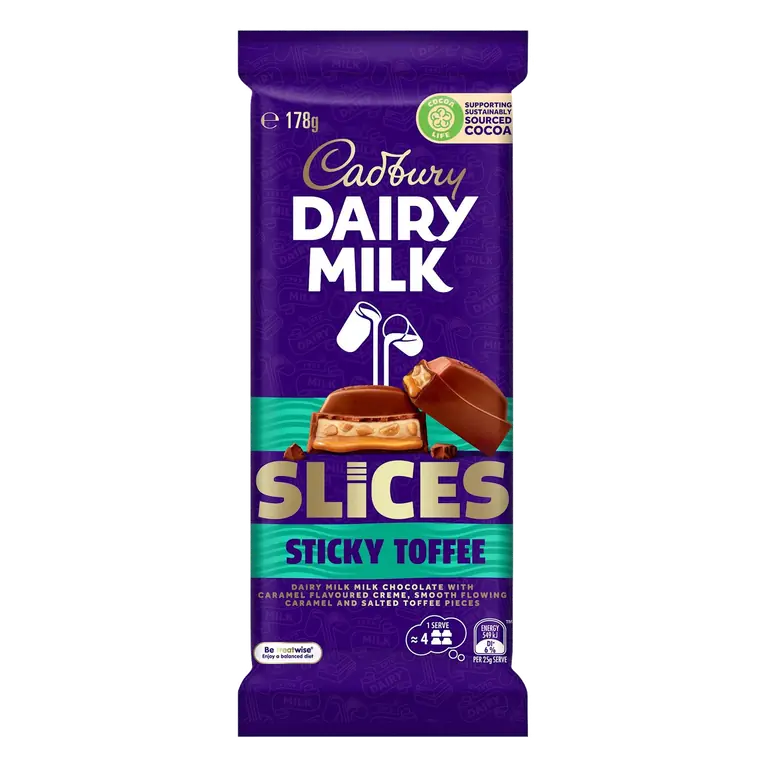 Dairy Milk Slices Sticky Toffee